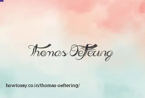 Thomas Oeftering