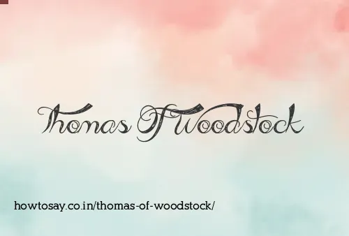 Thomas Of Woodstock