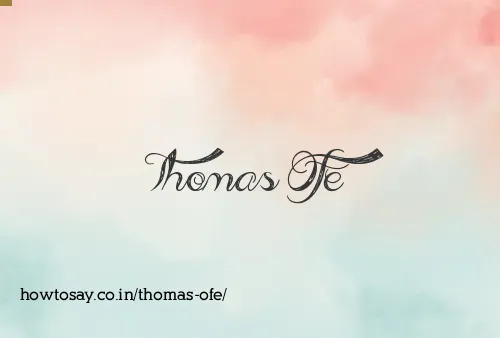 Thomas Ofe