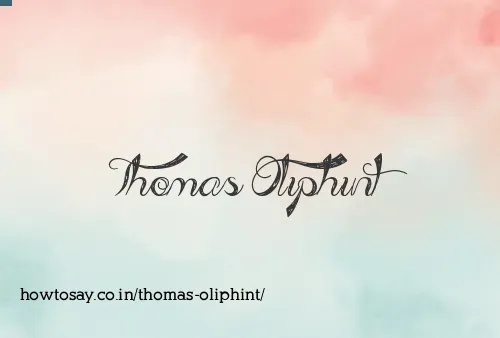 Thomas Oliphint