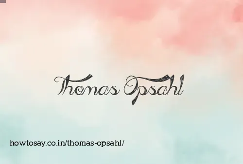 Thomas Opsahl