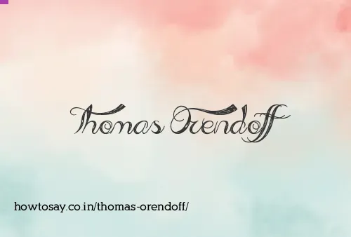 Thomas Orendoff