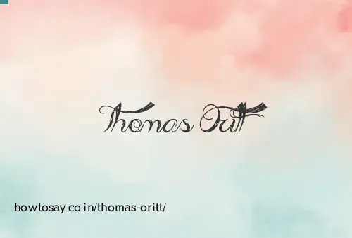 Thomas Oritt