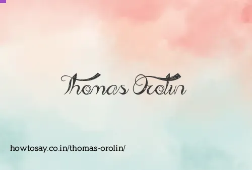 Thomas Orolin