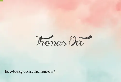 Thomas Orr