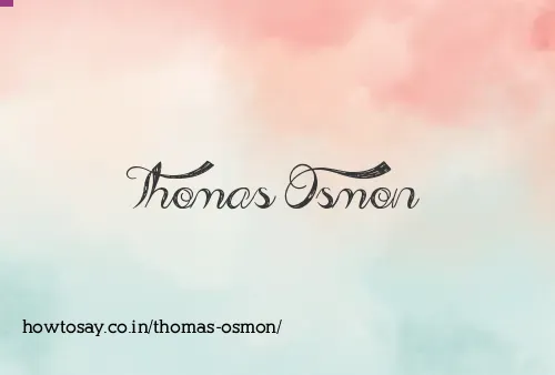Thomas Osmon