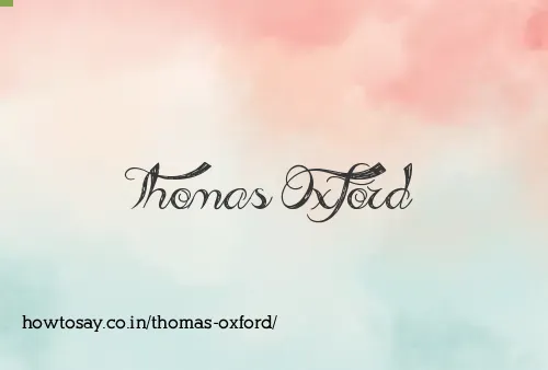 Thomas Oxford