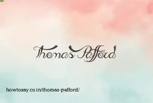 Thomas Pafford
