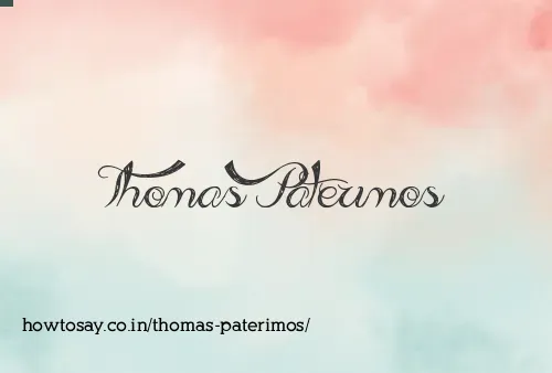 Thomas Paterimos