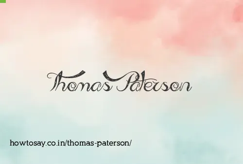 Thomas Paterson