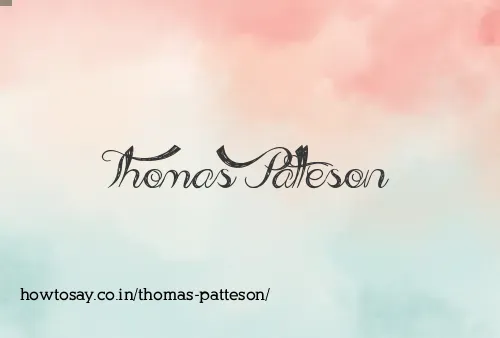 Thomas Patteson