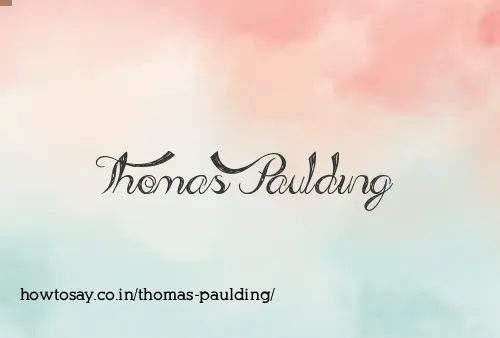 Thomas Paulding