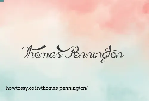 Thomas Pennington