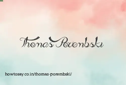 Thomas Porembski