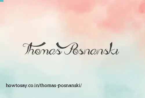 Thomas Posnanski