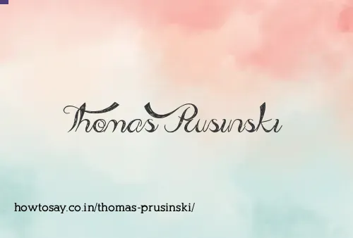 Thomas Prusinski