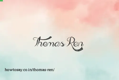 Thomas Ren