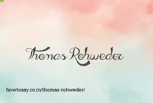 Thomas Rohweder