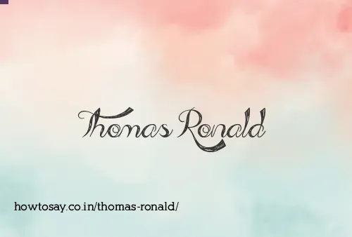 Thomas Ronald