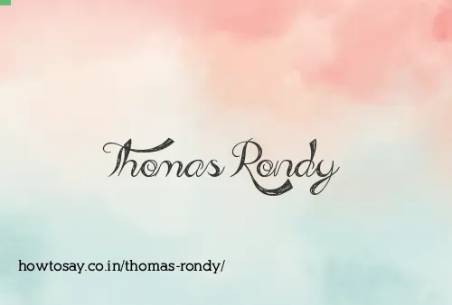 Thomas Rondy