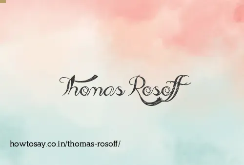Thomas Rosoff