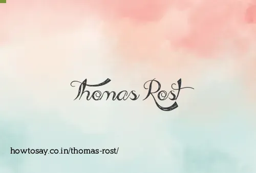 Thomas Rost