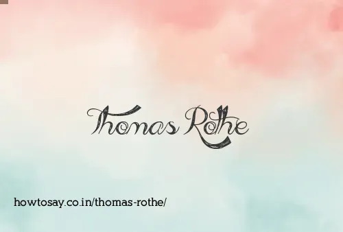 Thomas Rothe