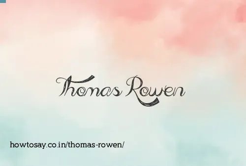 Thomas Rowen