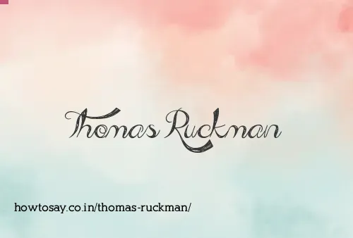 Thomas Ruckman