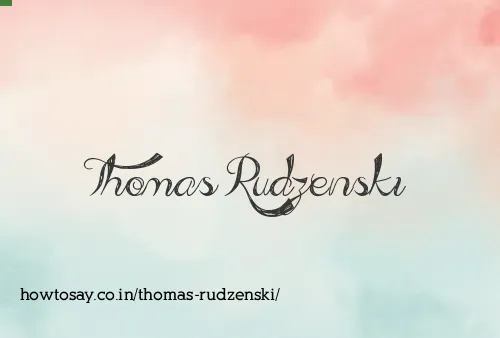 Thomas Rudzenski