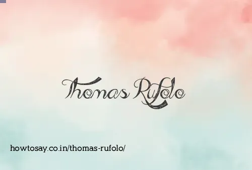 Thomas Rufolo