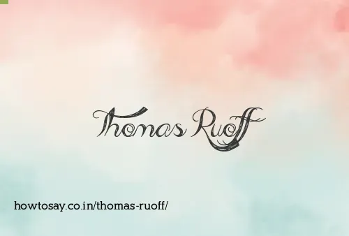Thomas Ruoff