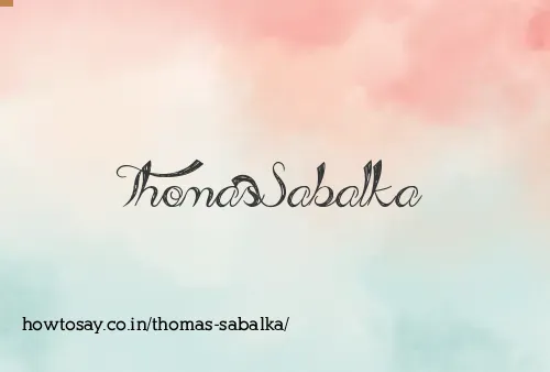 Thomas Sabalka