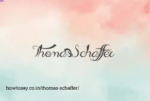 Thomas Schaffer