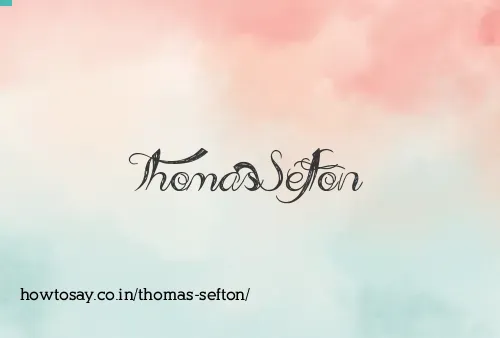 Thomas Sefton
