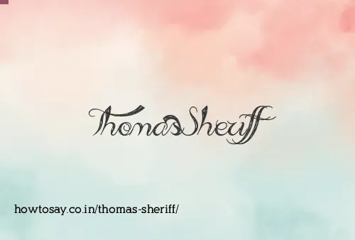 Thomas Sheriff
