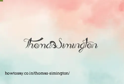 Thomas Simington