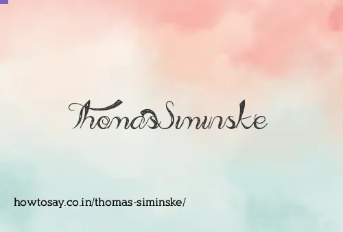 Thomas Siminske
