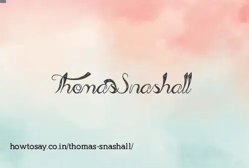 Thomas Snashall