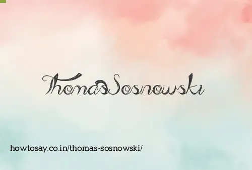 Thomas Sosnowski