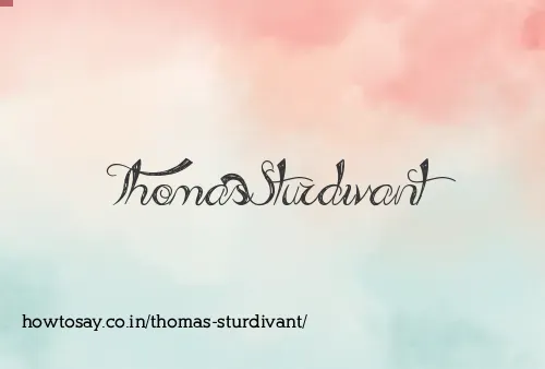 Thomas Sturdivant