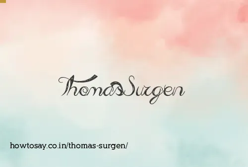 Thomas Surgen