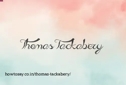 Thomas Tackabery