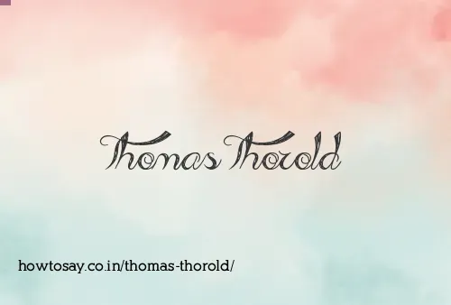 Thomas Thorold