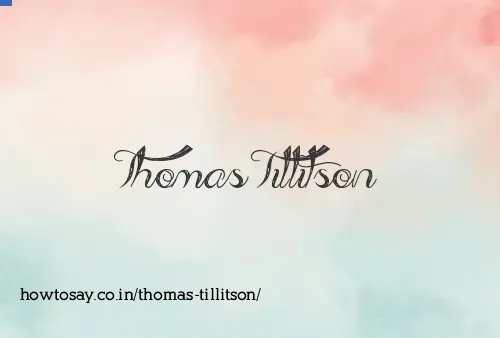 Thomas Tillitson