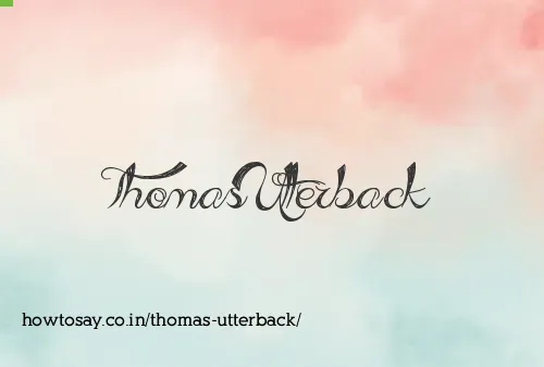 Thomas Utterback