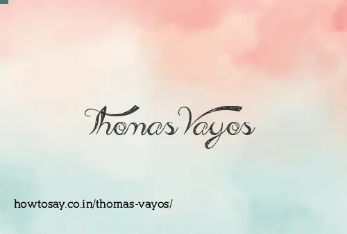 Thomas Vayos