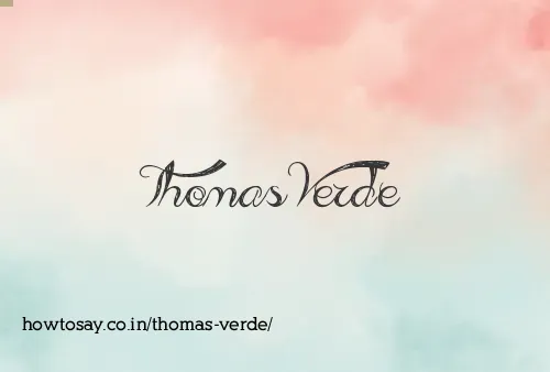 Thomas Verde