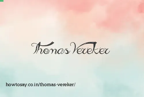 Thomas Vereker