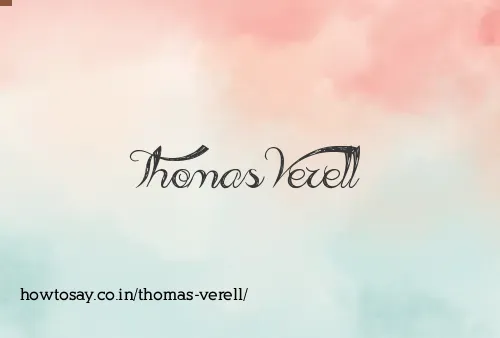 Thomas Verell